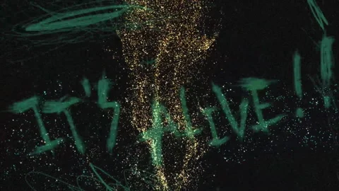 Abstract scary halloween background with particles Stock Footage 321122393