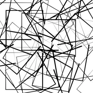 Abstract scattered square, rectangle shapes. Artistic monochrome image 스톡 일러스트