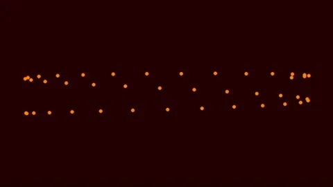 Abstract scattering of colorful glowing particles moving Stock Footage 341088982