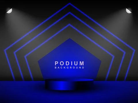 Abstract scene background. Cylindrical podium with background. Product pres.. Stock Illustration