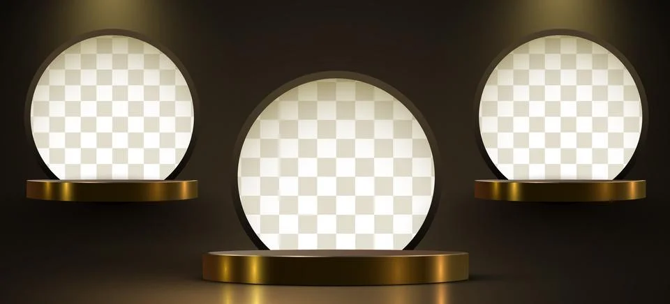 Abstract scene background. Product presentation, mock up, winner, Podium, stage Ilustração Stock