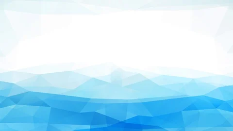 Abstract scene with curl of 3d geometric forms forming blue polygon similar to a Stock Footage 128350398