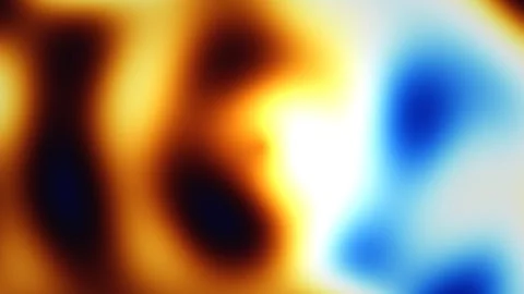 An abstract scene displaying a mixture of warm and cool Stock Footage 338018621