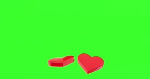 Abstract scene with falling hearts Stock Footage 207780684