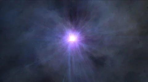 Abstract scene of overcoming the temporary space in cosm Video stock 59980863