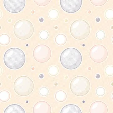 Abstract scetch style vector vintage pattern. chaotically watercolor bubbles  Stock Illustration