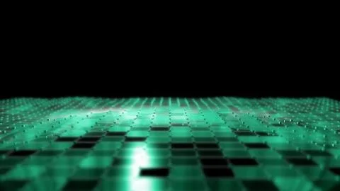 Abstract Sci-Fi 3D landscape wavy animation , Digital landscape ,Digital wave Stock Illustration