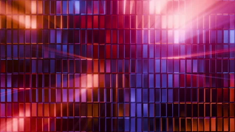 Abstract sci fi background glass grid light rays 3d animation seamless loop Stock Footage 337902180