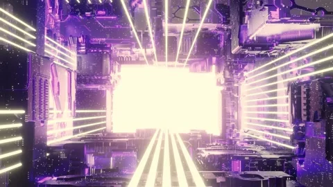 Abstract Sci Fi Backgrounds Video stock 316391232