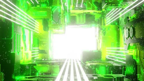 Abstract Sci Fi Backgrounds Video stock 316391279