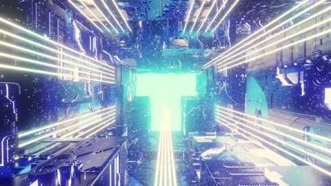 Abstract Sci Fi Backgrounds Video stock 316391307