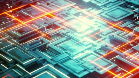 Abstract Sci Fi Backgrounds Video stock 316391330