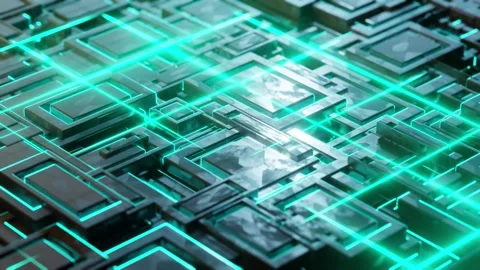 Abstract Sci Fi Backgrounds Video stock 316391620