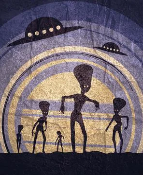 Abstract sci-fi concept Stock Illustration