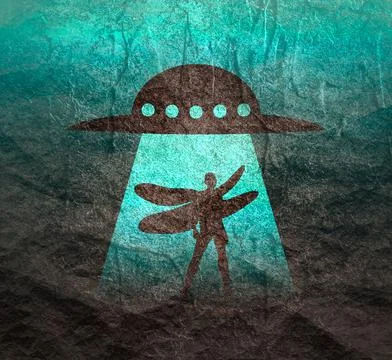 Abstract sci-fi concept Stockillustratie