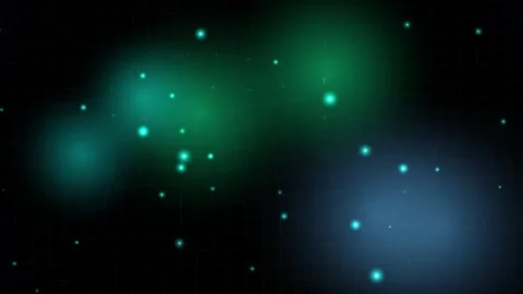 Abstract Sci Fi Digital Grid Network Background Vidéo 343370841
