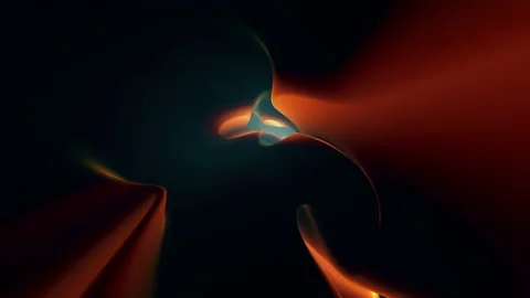 Abstract sci-fi dynamic animation of 3D tunnel, 4K background Stock Footage 140829784