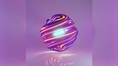 Abstract Sci-fi Geometry Ball Futuristic. Smart build digital technology Stock Footage 208712114