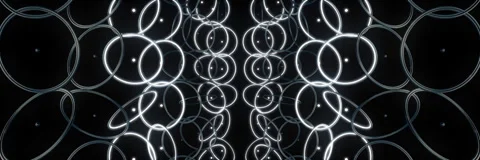 Abstract Sci-Fi Glowing Sphere Orbit VJ Loop Stock Footage 340977770