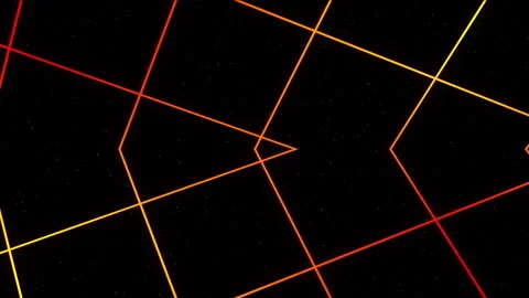 Abstract sci-fi grid or wireframe net footage. Dynamic blinking and moving stars Stockbeeldmateriaal 249877766