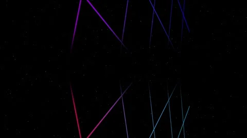 Abstract sci-fi grid or wireframe net footage. Dynamic blinking and moving stars Stock Footage 249878062