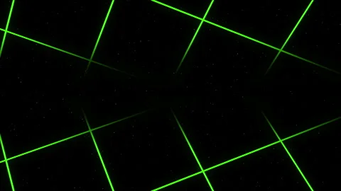 Abstract sci-fi grid or wireframe net footage. Dynamic blinking and moving stars Video stock 249878220