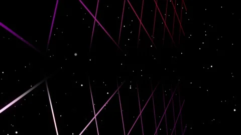 Abstract sci-fi grid or wireframe net footage. Dynamic blinking and moving stars Stockbeeldmateriaal 268552961
