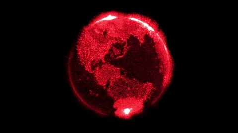 Abstract sci-fi grid or wireframe net footage. Dynamic blinking and moving stars Stock Footage 293906262