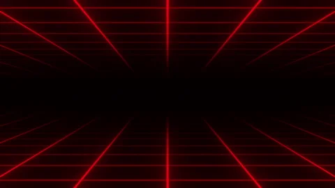 Abstract sci-fi laser grid motion footage. Flight through wireframe tunnel Stockbeeldmateriaal 142315175