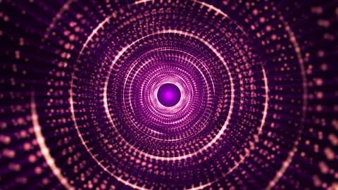 Abstract sci-fi magical fairy tale abstract rotating looped tunnel of animate Stock Footage 258487135