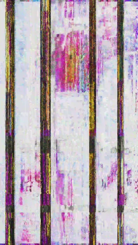 Abstract Sci-Fi Matrix Vertical Glitch Background 4K UHD Animation Stock Footage 341479465