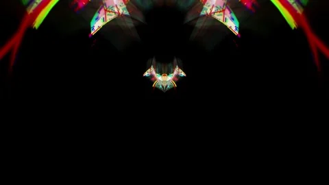 Abstract Sci-Fi Neon Laser Tunnel Loop 5 Vidéo 343958253