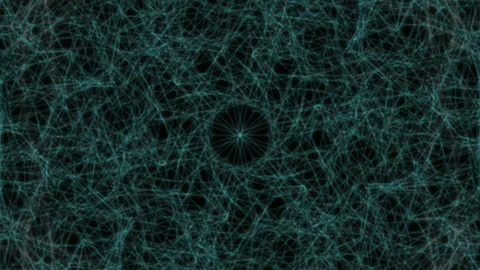 Abstract sci-fi neural network glow fiber connection background pattern Stock Footage 339331988