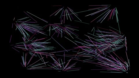 An abstract sci fi node network motion graphic design element. Stock Footage 297788032