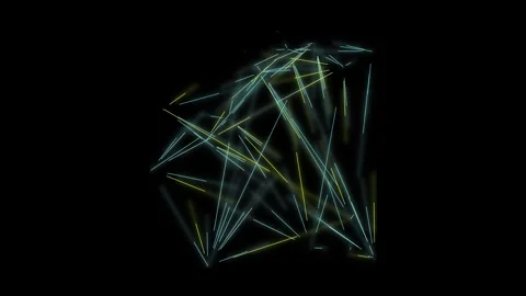 An abstract sci fi node network motion graphic design element. Stock Footage 297788048