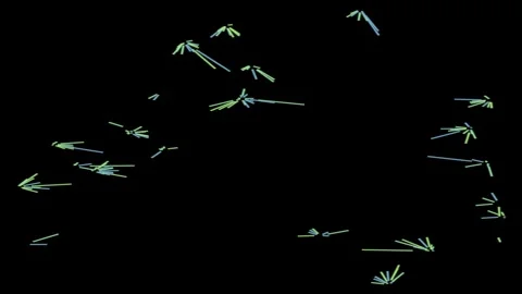 An abstract sci fi node network motion graphic design element. Stock Footage 297788096