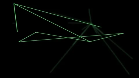 An abstract sci fi node network motion graphic design element. Stock Footage 297788104