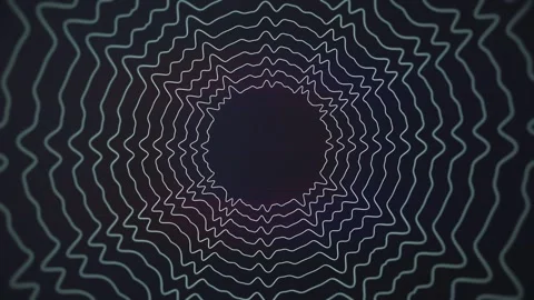 An abstract sci-fi portal of pulsating sound waves. Seamless 4K loop Stock Footage 325329636