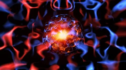 Abstract sci-fi science technology 3d rendering abstract background with  blu Stock Illustration