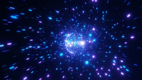 Abstract sci-fi Space Wormhole Tunnel Time Travel. Stock Footage 171415262