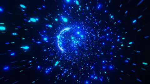 Abstract sci-fi Space Wormhole Tunnel Time Travel. Stock Footage 171415278