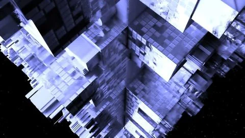 Abstract sci-fi spaceship. Stock Illustration