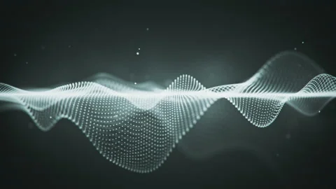 Abstract sci-fi surface of glowing particles loopable animation 4k 4096x2304 Stock Footage 94184452