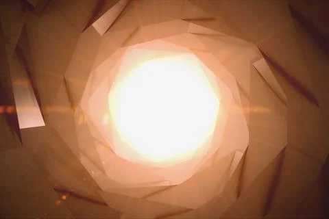 Abstract sci fi technology tunnel 3d illustration Stock Illustration