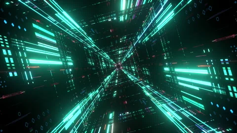 Abstract sci-fi tunnel 動画素材 228853922