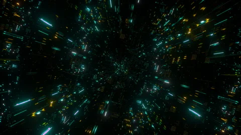 Abstract sci-fi tunnel 動画素材 228854430