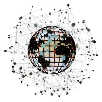Abstract science 3d illustration Stock Illustration