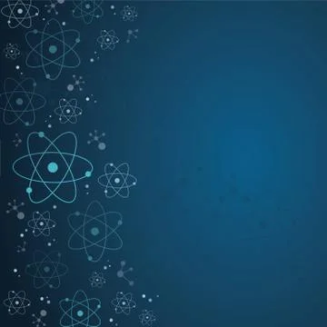 Abstract science atom molecule background Stock Illustration