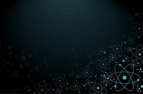 Abstract science atom molecule background Stock Illustration