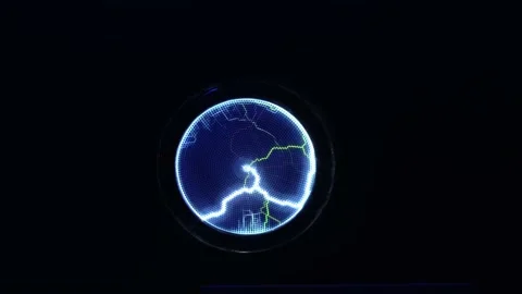 Abstract science background and object, electric lighting. Lightning white Stock Footage 159927089